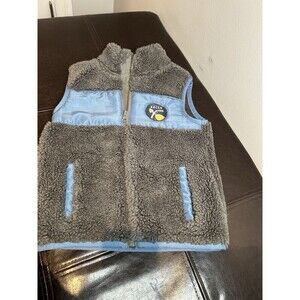 Boy’s Vest Kids Headquarters Size 3T Fuzzy Gray with Blue